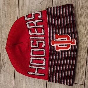 HOOSIERS Indiana University Winter‎ Hat Beanie Knit Hat Cap 40 POINT RARE
